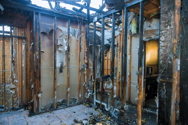 Professional Fire Damage Removal technician working in Beachwood, NJ